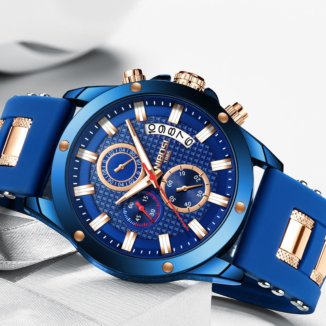 Nibosi Blue night - Herenhorloge