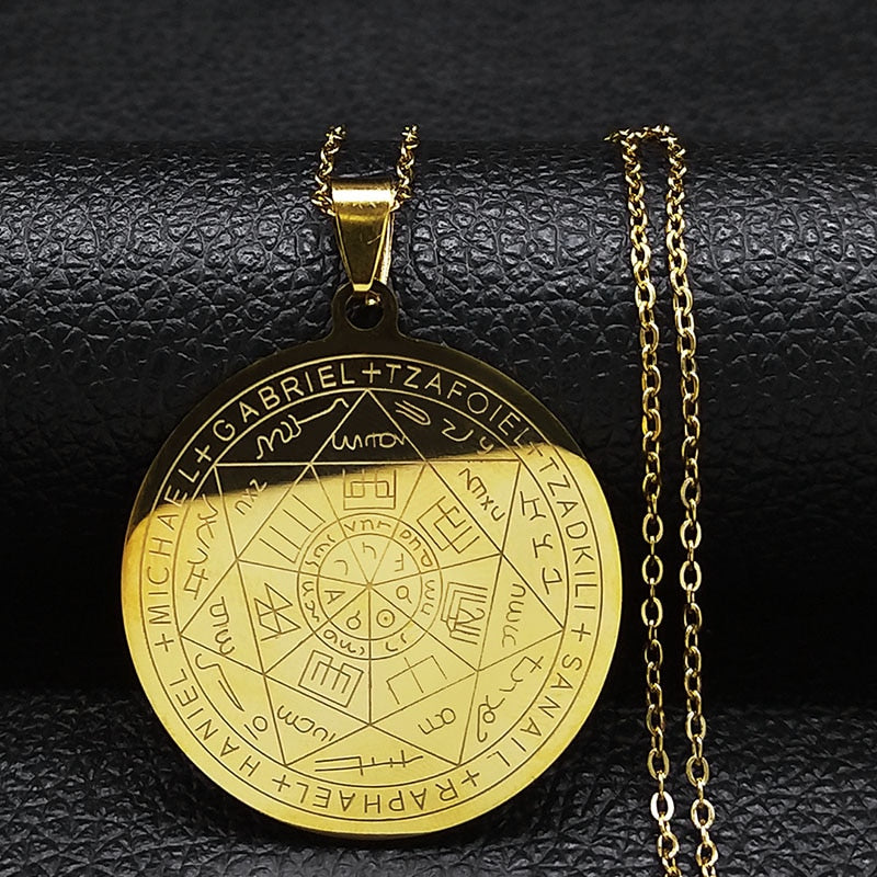 "Het Zegel van de Zeven Aartsengelen" Amulet Ketting