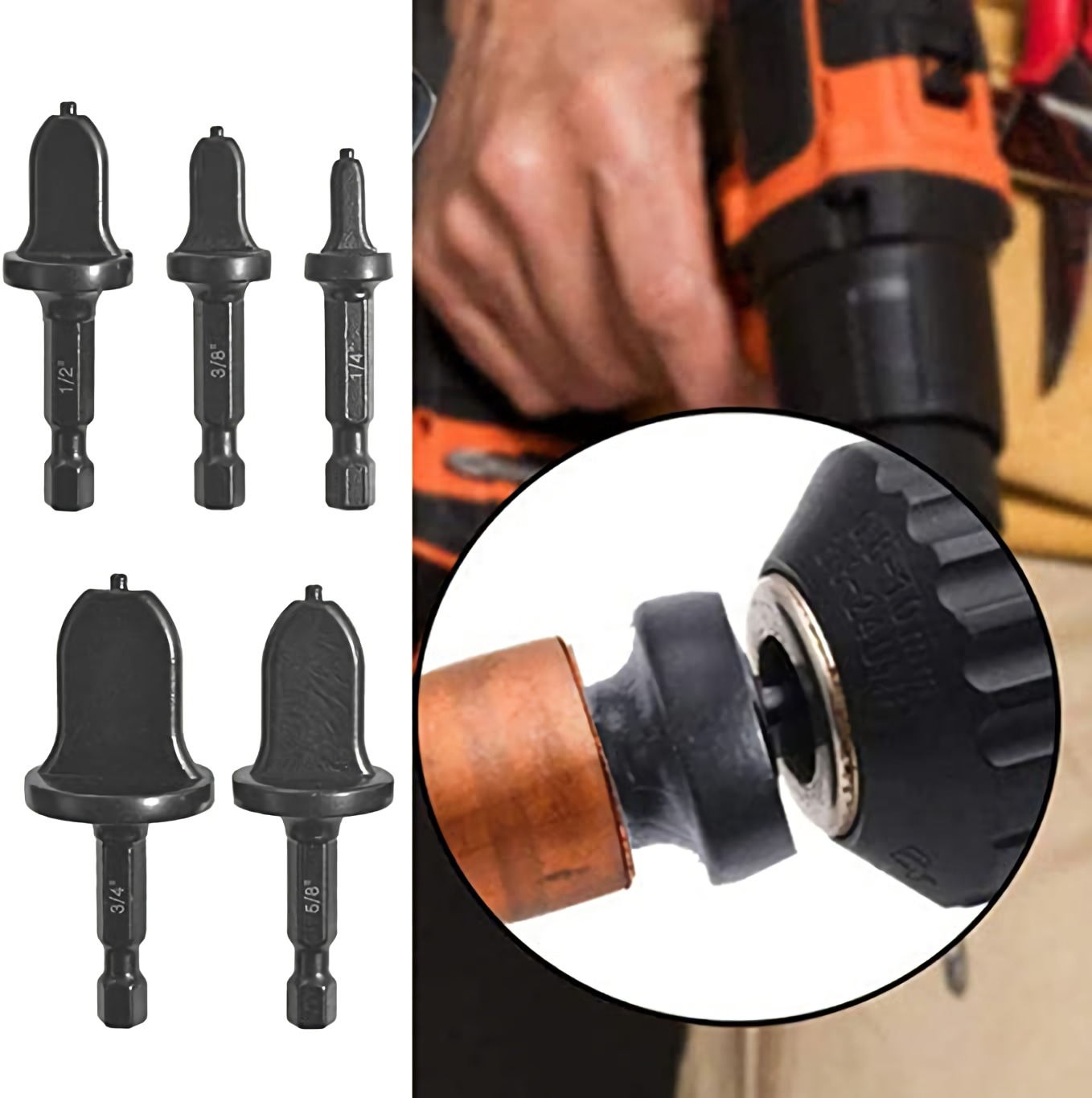 Universele optromp bits geschikt voor accuboormachines