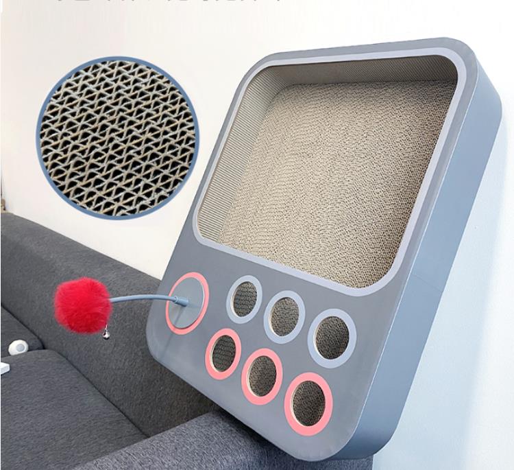 Kat Bal Spel en Krabplank