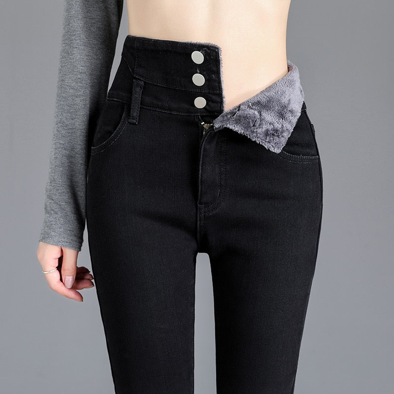 Fleece Jeggings - Jeggings met warme fleece voering