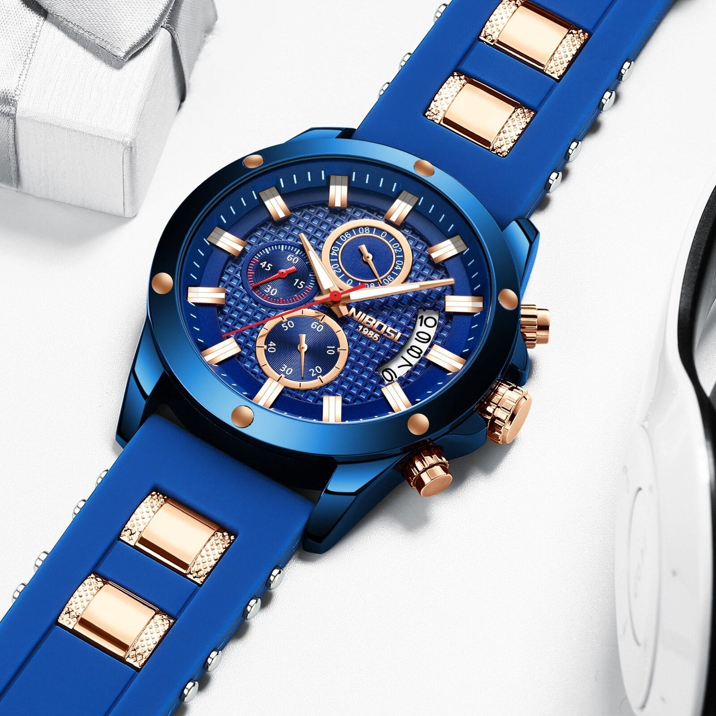 Nibosi Blue night - Herenhorloge