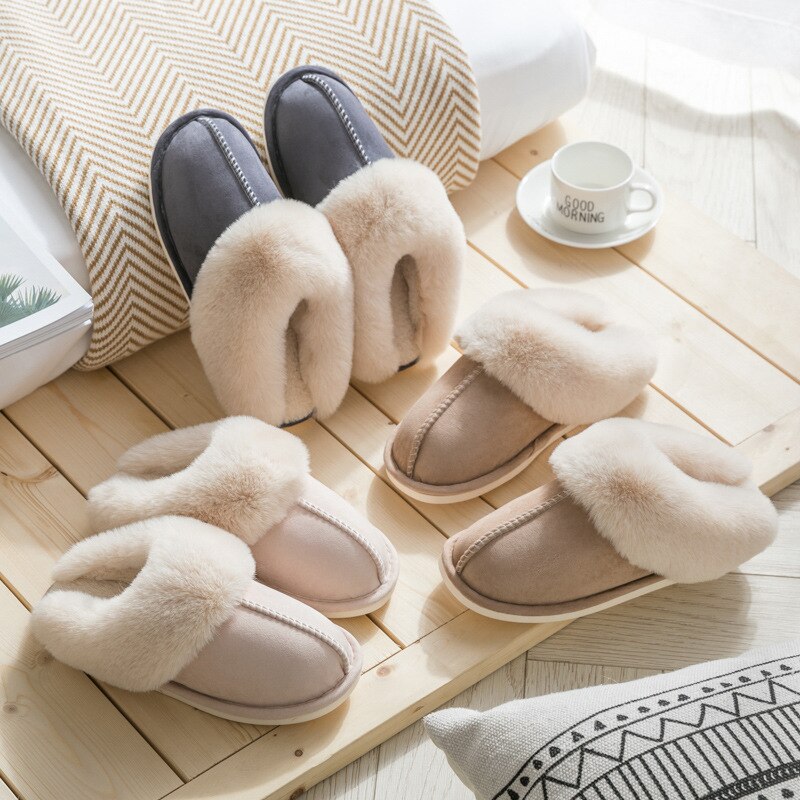 Knusse Bont Pluche Pantoffels