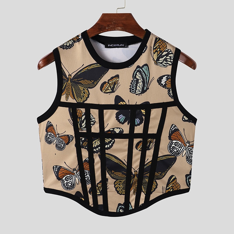 Mannen Patchwork Tank Tops