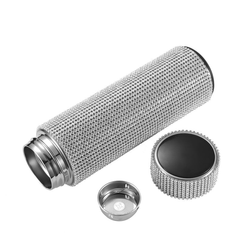 DiamondBottles - Luxe thermostaatflessen met graadmeter 500ML