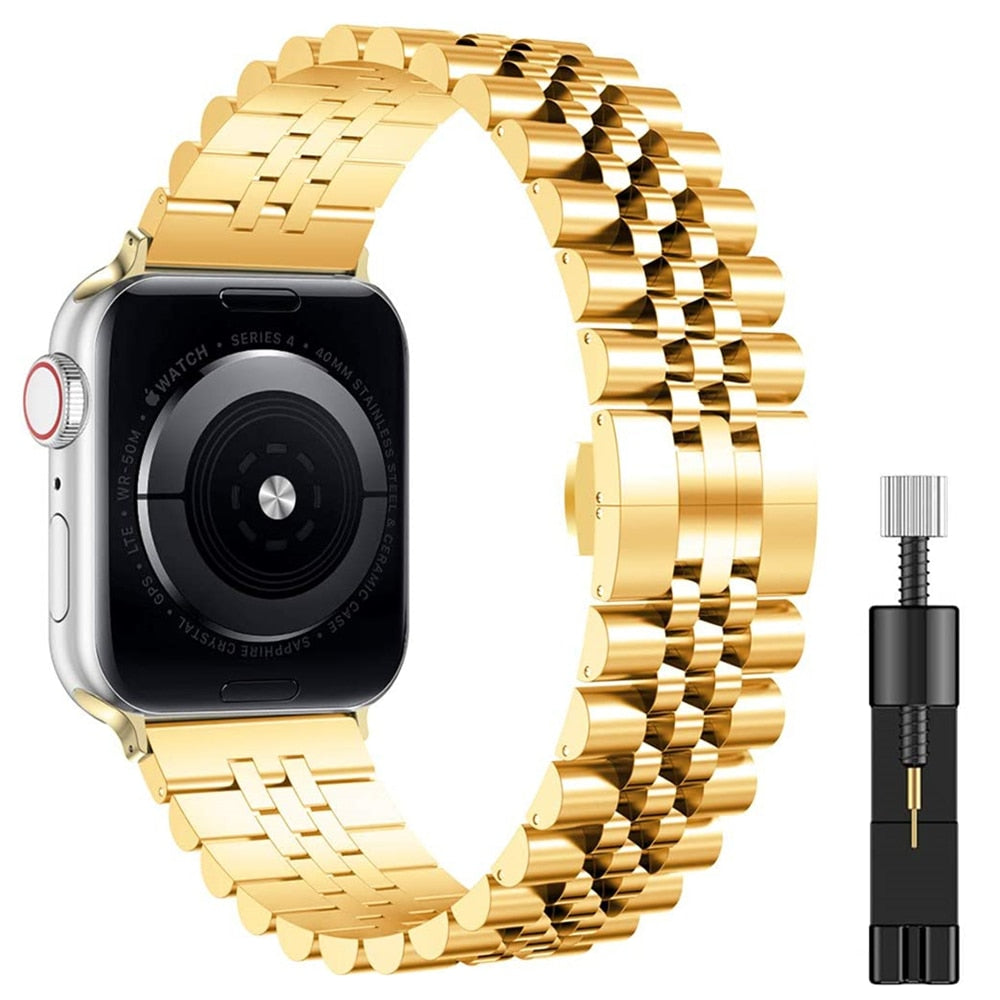 EliteSteel - Luxe stalen horlogeband voor Apple Watch