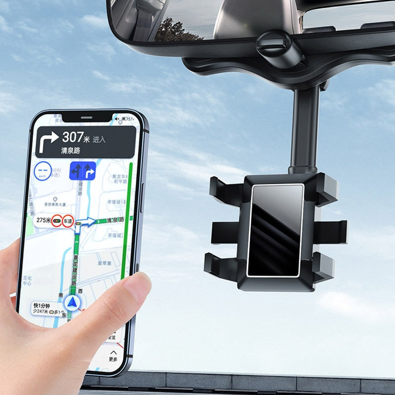 EasyHold - Draaibare Autospiegel Telefoon Steun