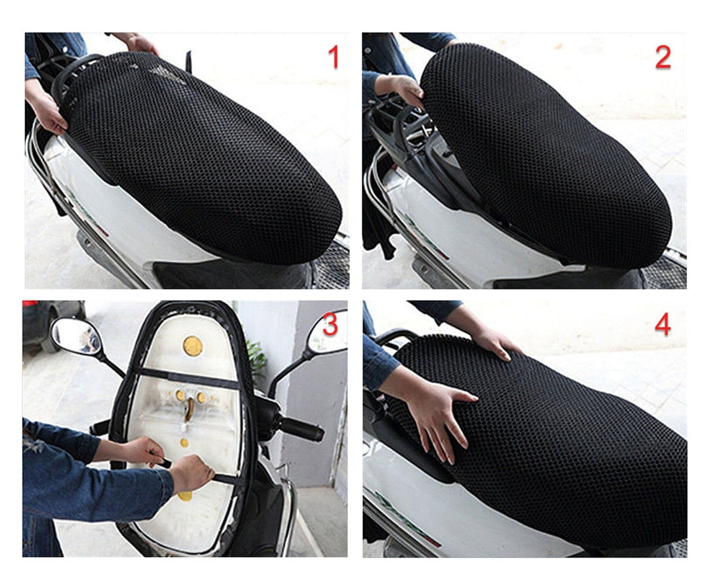 3D Mesh Stof Motorfiets Stoelhoes