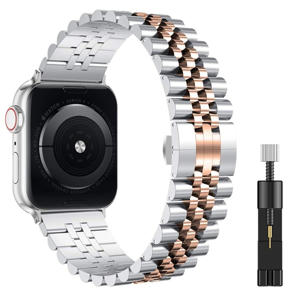 EliteSteel - Luxe stalen horlogeband voor Apple Watch