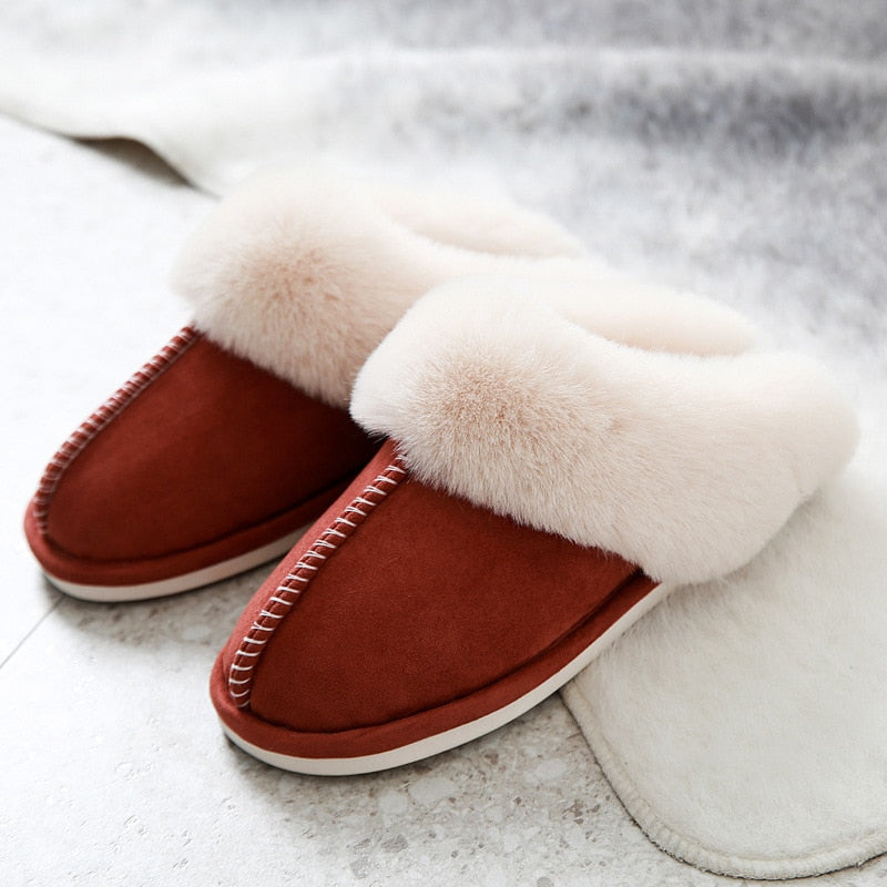 Knusse Bont Pluche Pantoffels