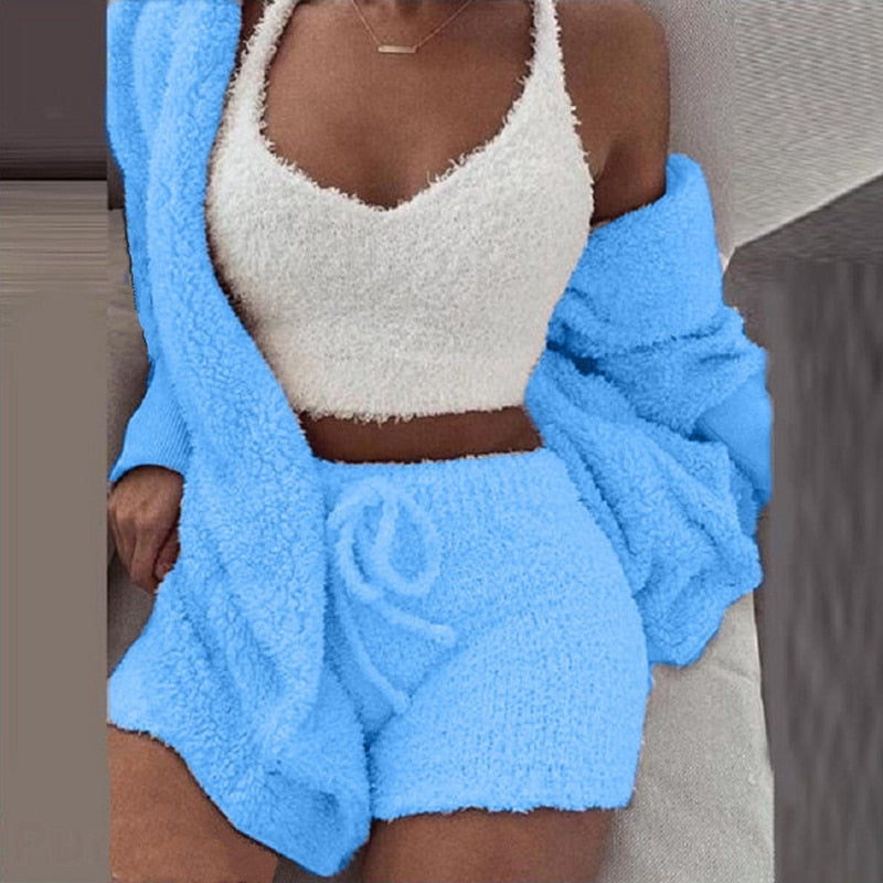 Dames Fleece Loungewear Set