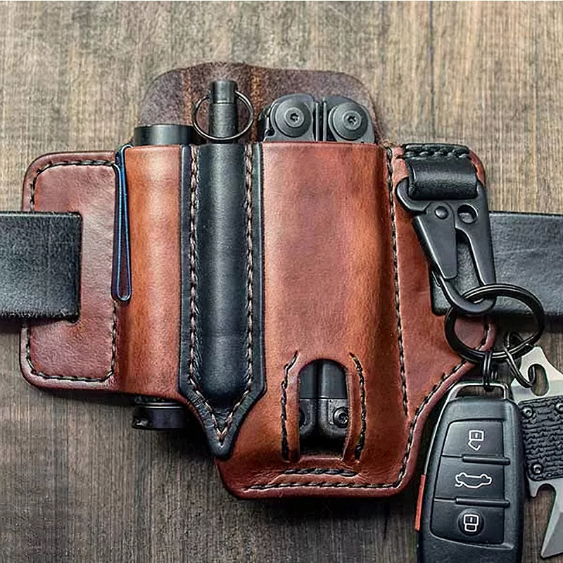 Lederen Multitool Riem Organizer