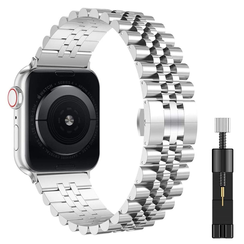 EliteSteel - Luxe stalen horlogeband voor Apple Watch