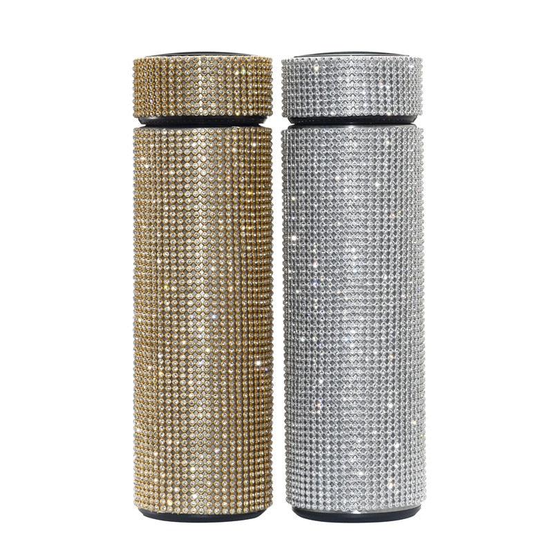 DiamondBottles - Luxe thermostaatflessen met graadmeter 500ML