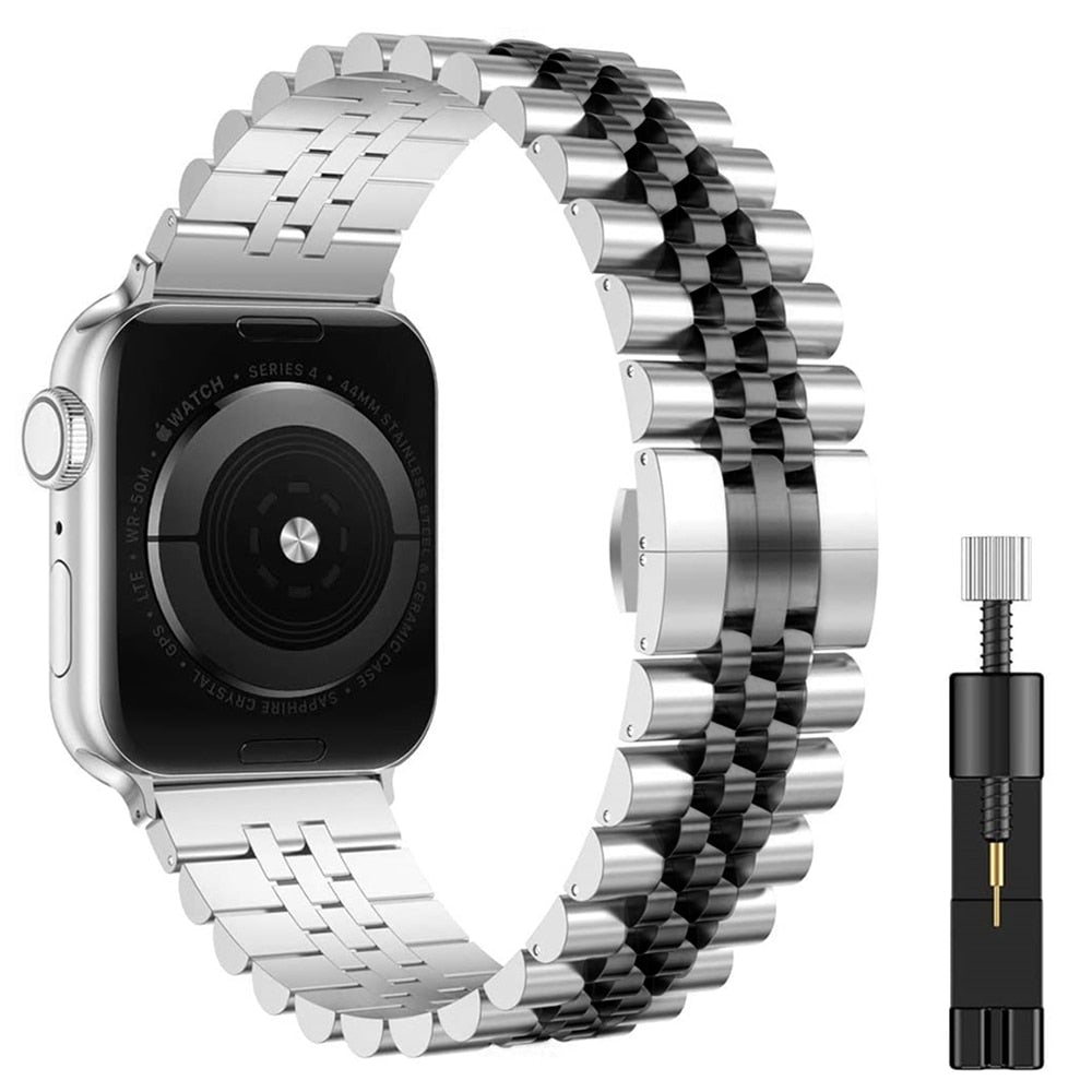 EliteSteel - Luxe stalen horlogeband voor Apple Watch