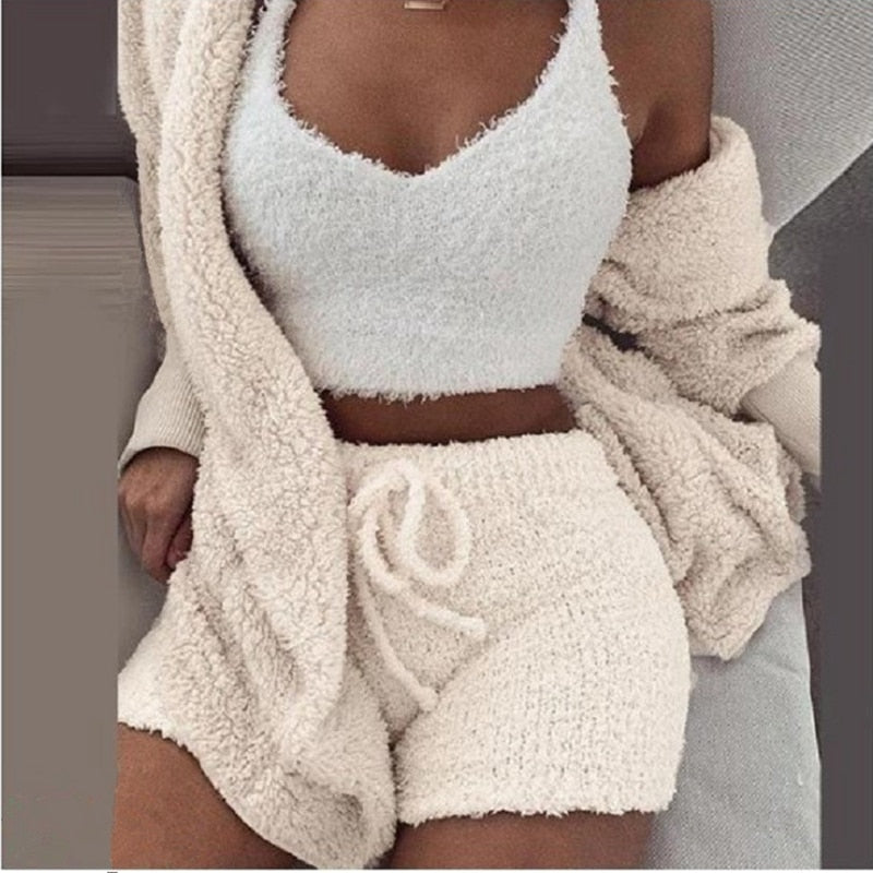 Dames Fleece Loungewear Set