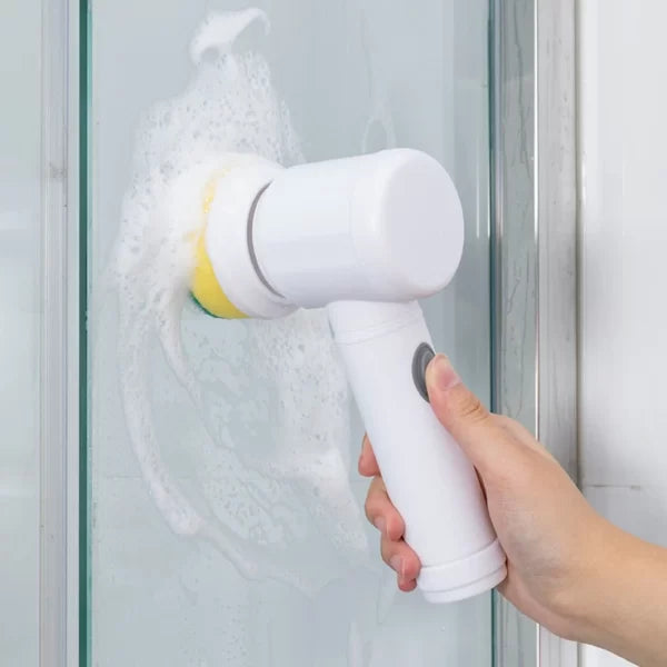 Scrubmax - Compacte draadloze schrobber met opzetkoppen