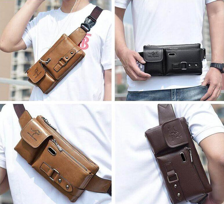 3-in-1 taille borst en schouder heren tas