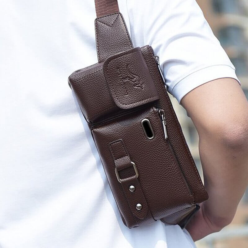 3-in-1 taille borst en schouder heren tas