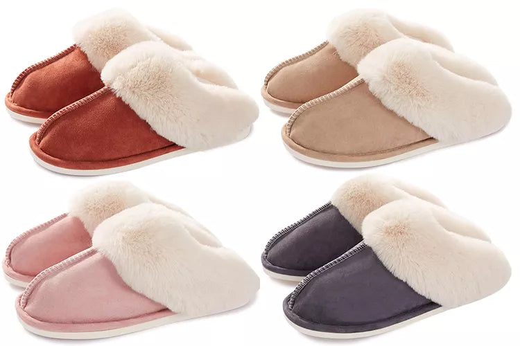 Knusse Bont Pluche Pantoffels