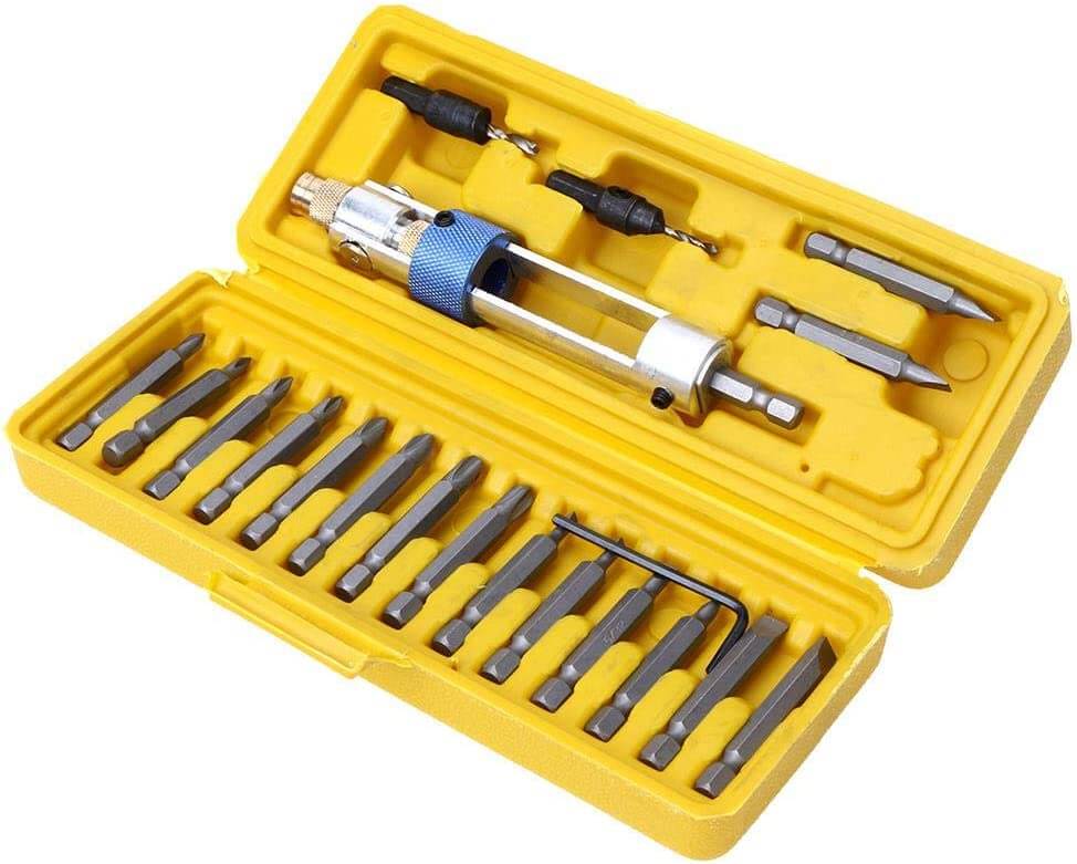 FlippDrill set - draaibare kop voor nauwkeurig boren
