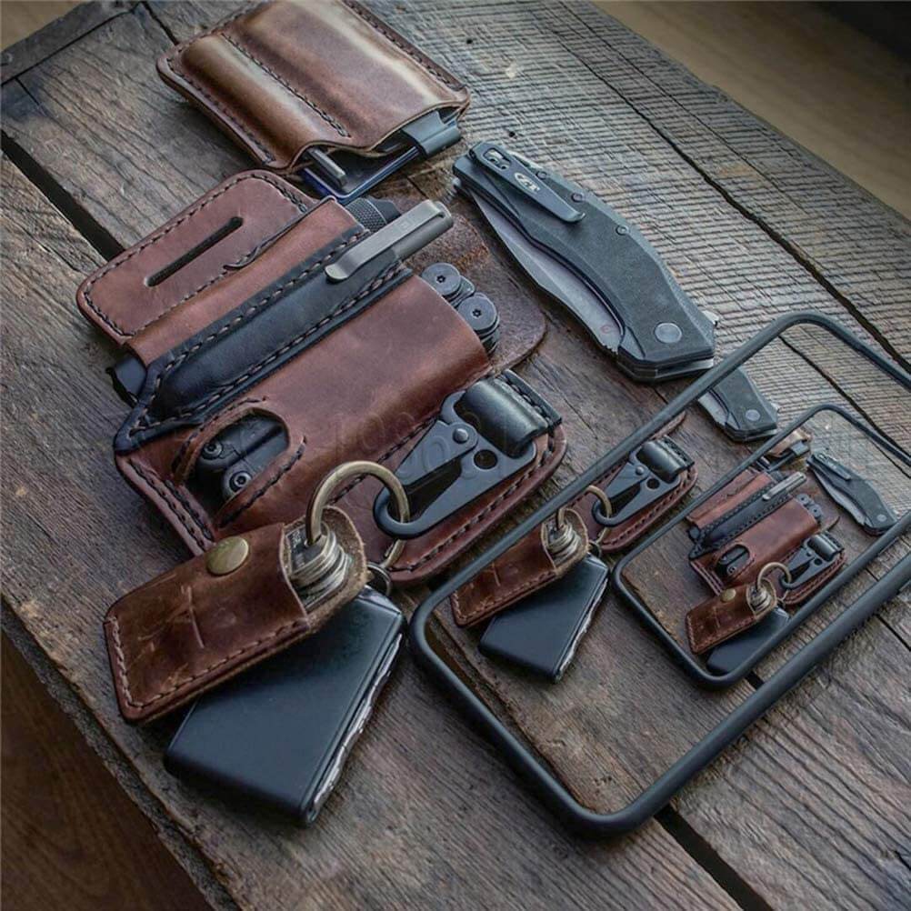 Lederen Multitool Riem Organizer