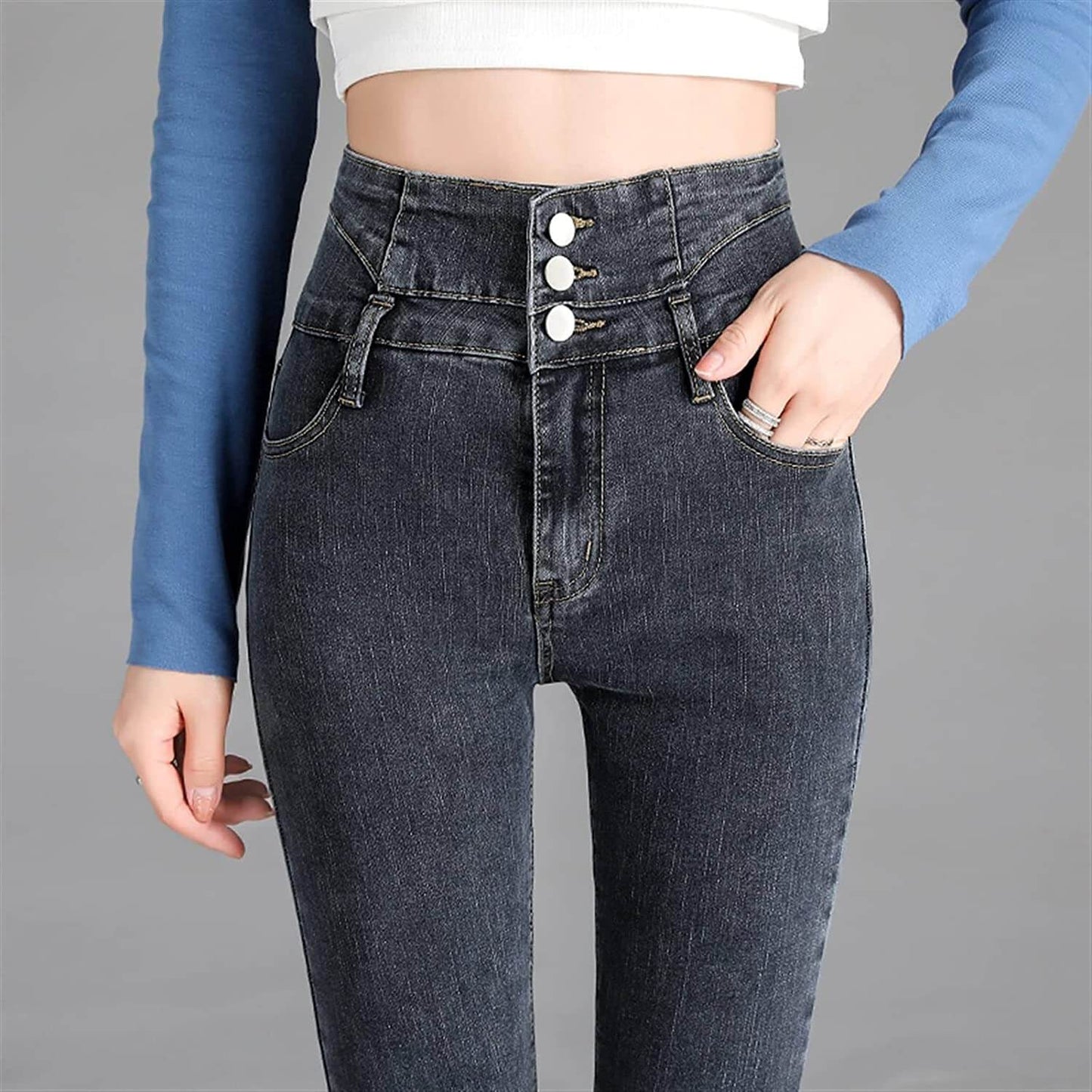 Fleece Jeggings - Jeggings met warme fleece voering