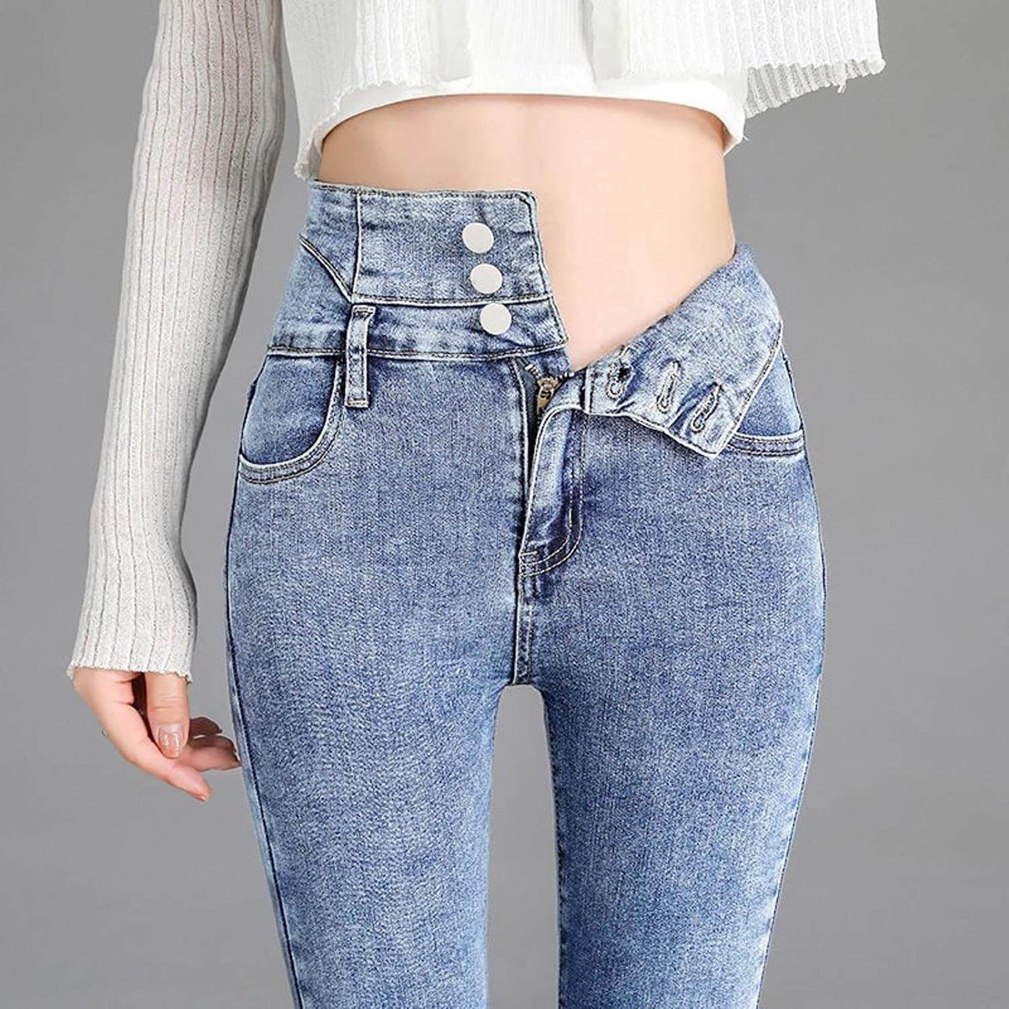 Fleece Jeggings - Jeggings met warme fleece voering