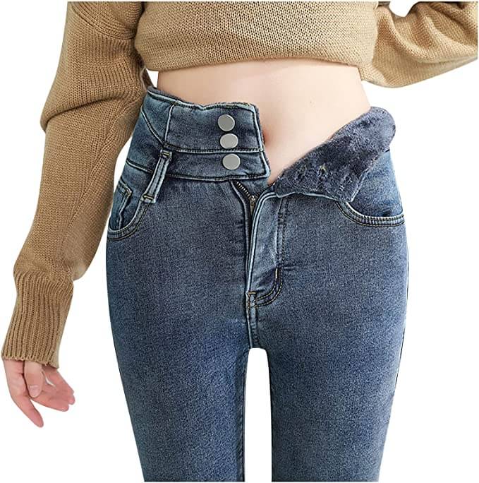 Fleece Jeggings - Jeggings met warme fleece voering