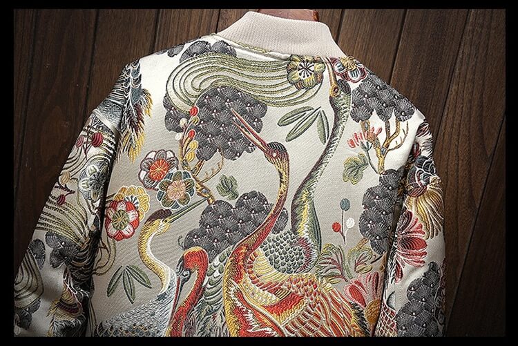 Traditionele Japanse borduurprint Jas