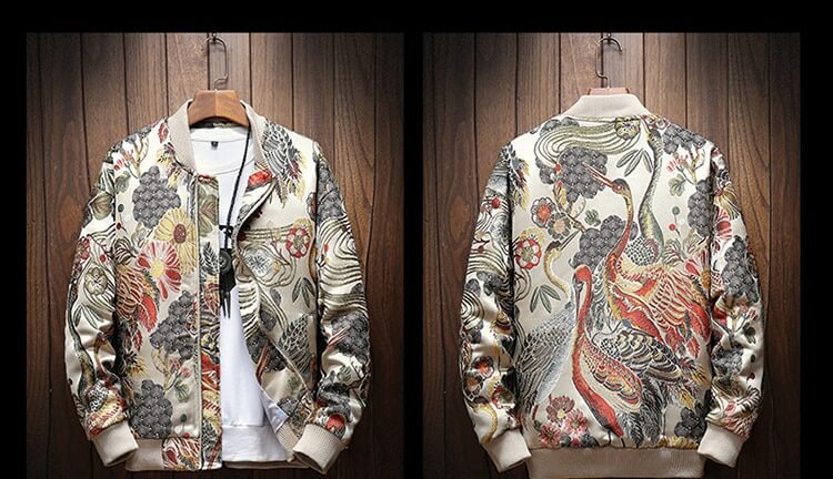 Traditionele Japanse borduurprint Jas