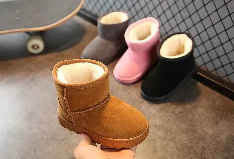 Kinderbont Gevoerde Warme Winterlaarzen