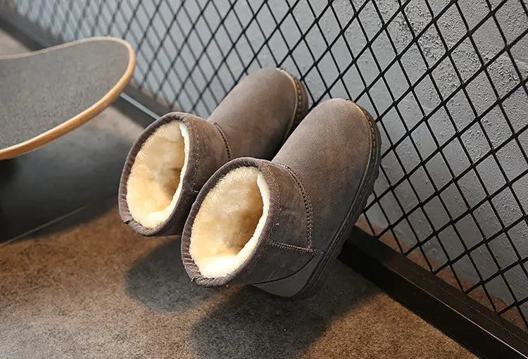 Kinderbont Gevoerde Warme Winterlaarzen