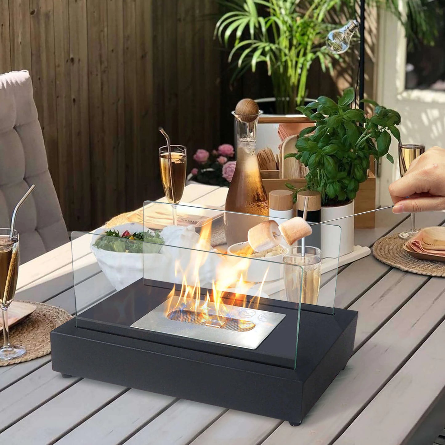 InfernoLux -Geniet van warmte en stijl met InfernoLux's draagbare haard!