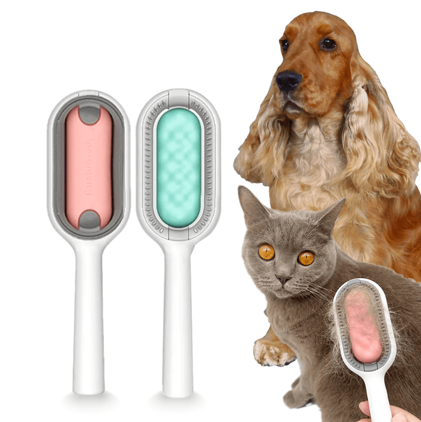 Groombrush - Dierenverzorging harenborstel met doekjes!