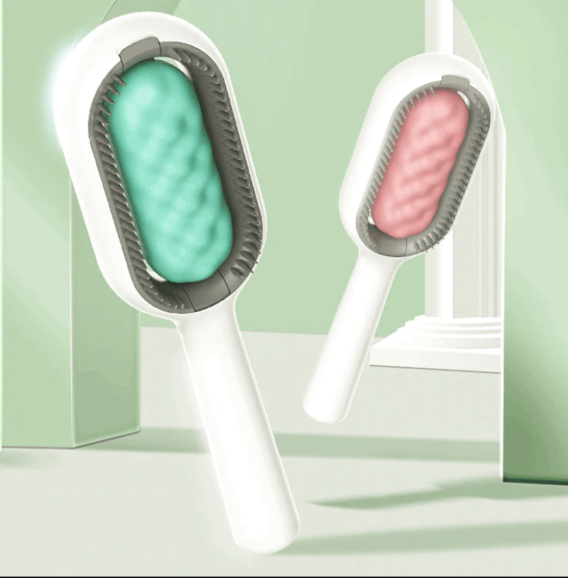 Groombrush - Dierenverzorging harenborstel met doekjes!