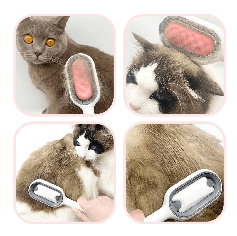 Groombrush - Dierenverzorging harenborstel met doekjes!