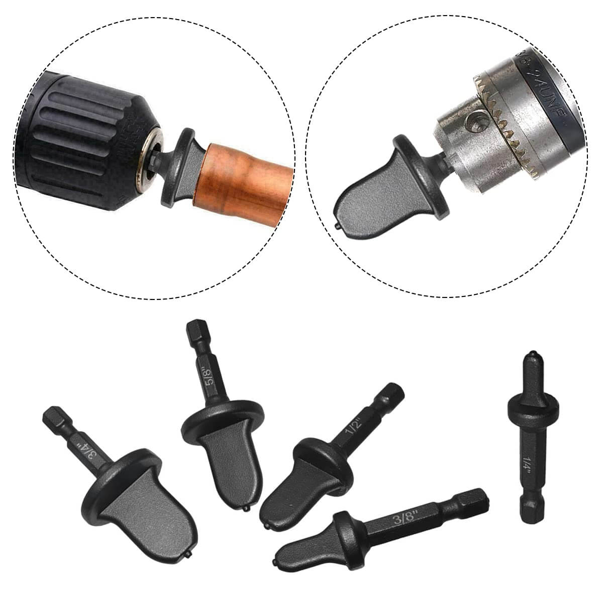 Universele optromp bits geschikt voor accuboormachines