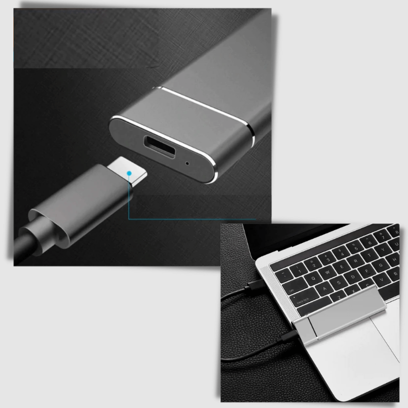 SafeStorage- Externe mini SSD harde schijf 2TB