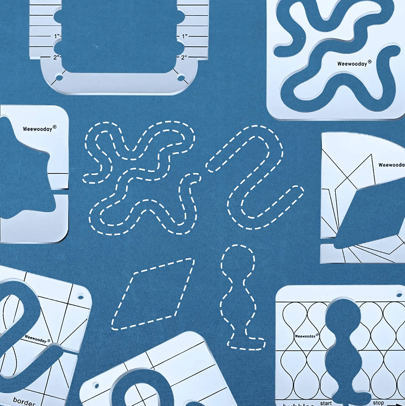 Free-Motion Quilting Sjabloon Liniaal set (11stks)