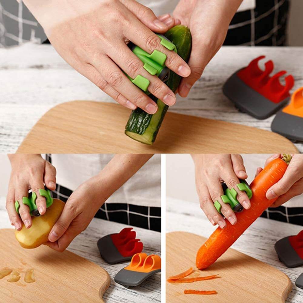 VeggiPeeler - Beschermende palm groenteschiller