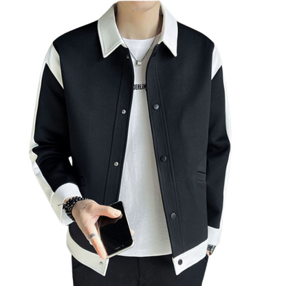 Stylish patchwork jacket for men