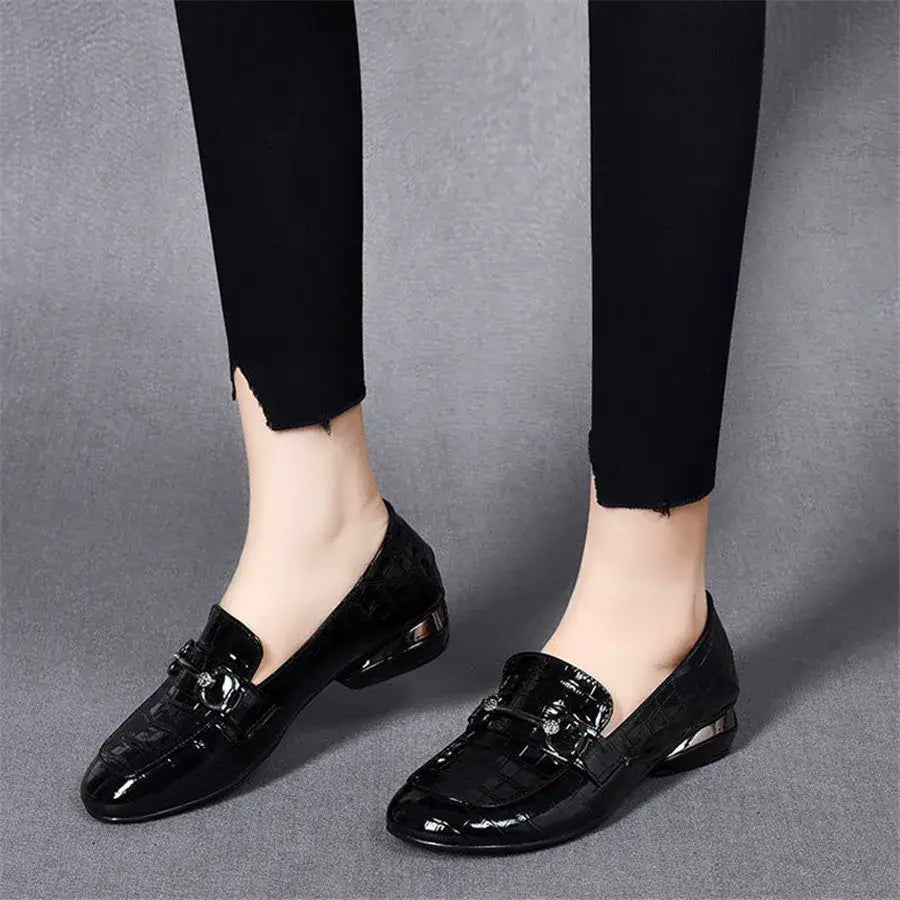 Dames Antislip Leren Loafers - Treny en betrouwbaar!