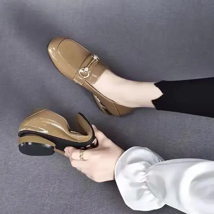 Dames Antislip Leren Loafers - Treny en betrouwbaar!