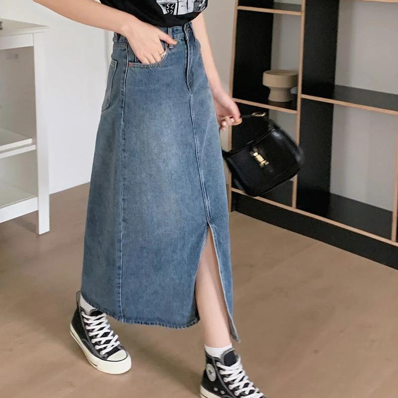 Denim Maxi Rok