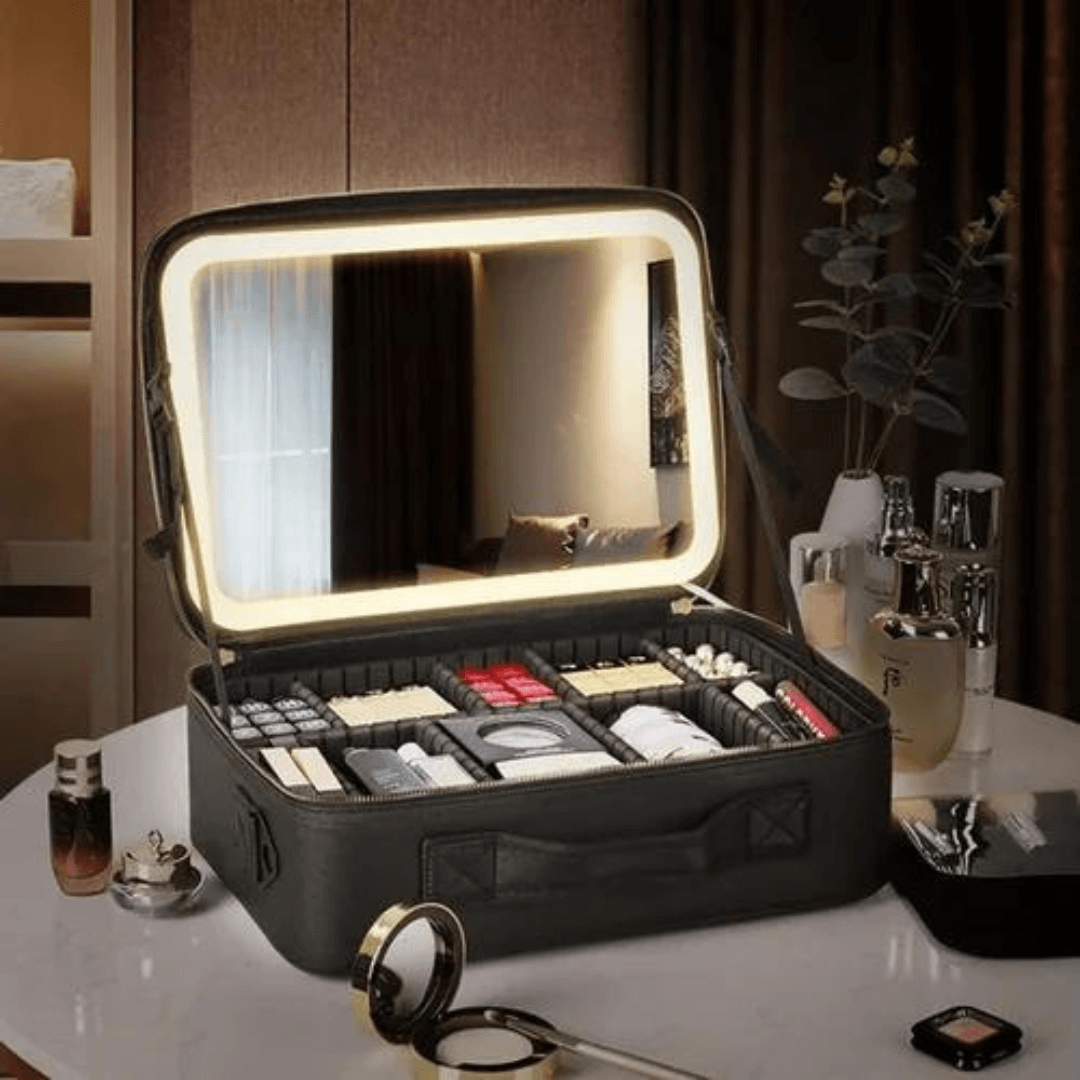 Draagbare LED Make-uptas - Alles wat je nodig hebt om er perfect uit te zien!
