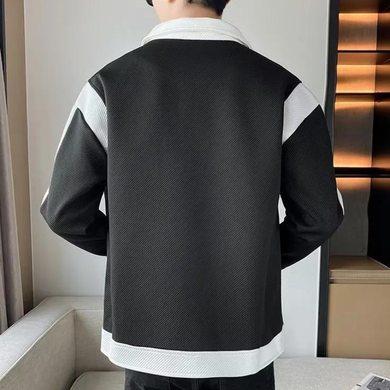 Stylish patchwork jacket for men