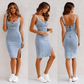 Mouwloze Bodycon Denim Jurk