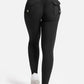 Plus Size Zwarte Sportlegging Dames High Waist met Zakken voor Yoga en Fitness – Comfortabele Polyester Sportlegging
