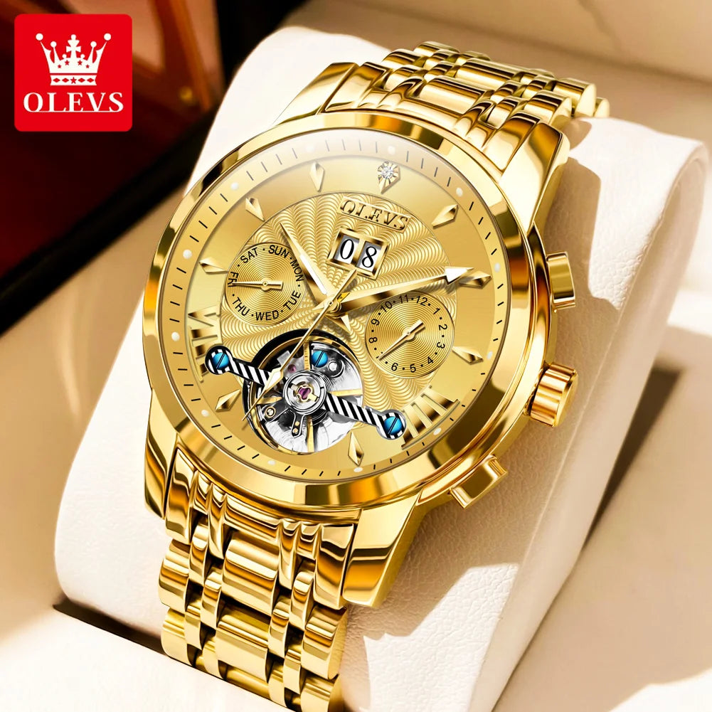Automatische Mechanische Herenhorloge met Luminous Functie en Waterdicht Ontwerp - Elegant Staal Design 10
